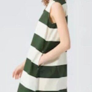 NWT Rare UNIQLO x Marimekko V-Neck Dress Stripe Size S